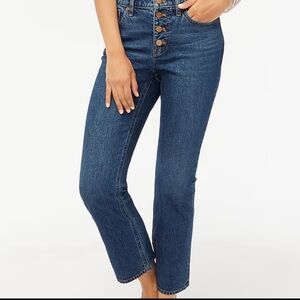 J. Crew Jeans Mid Rise Cropped Flare Dark Wash